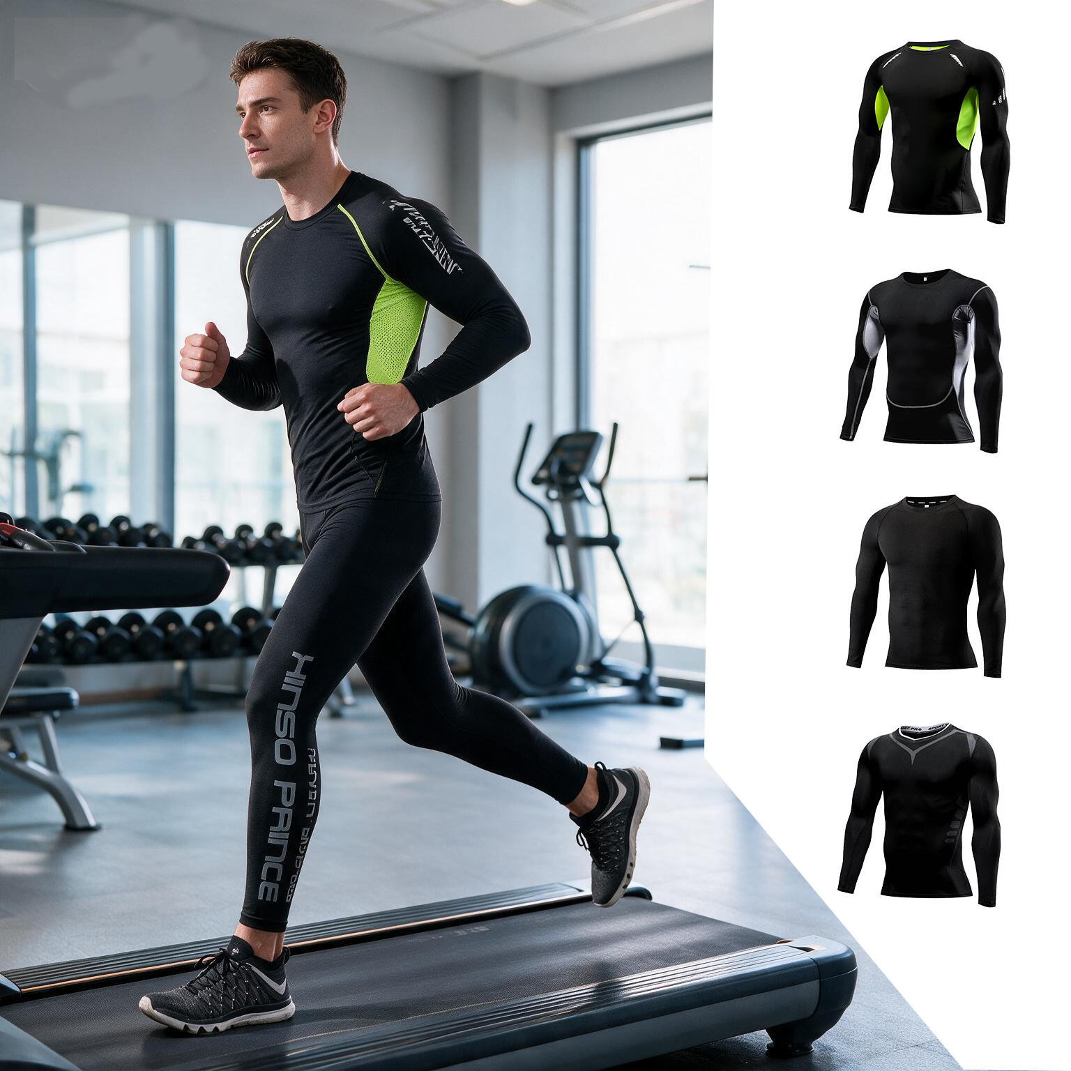 Yoga Fitness Training - 2026 Men Compression Sportswear Suit,Elastic Training