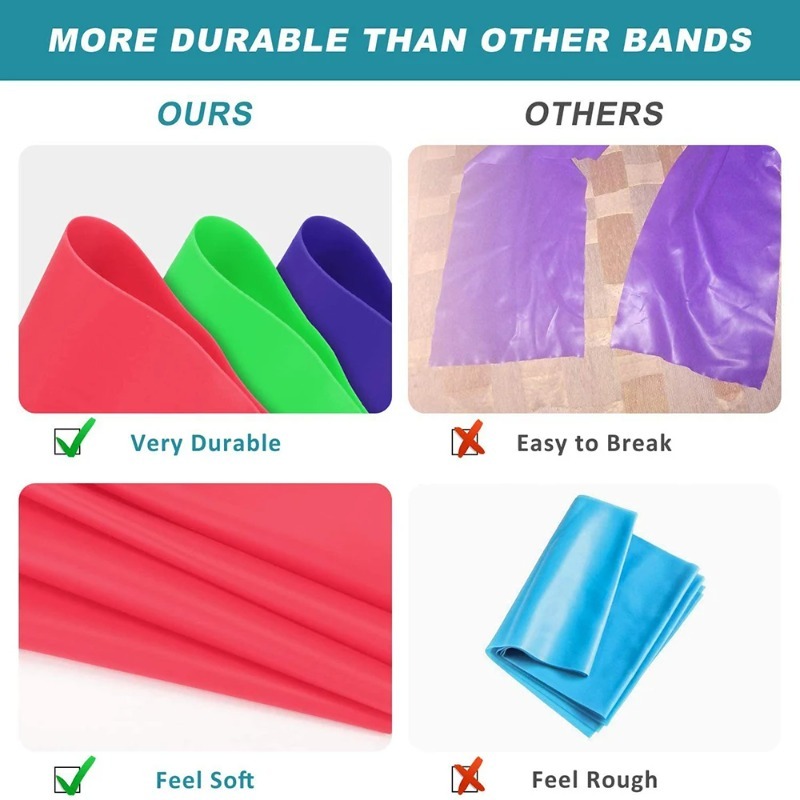 Natural Latex Resistance Bands - огляд і ціна Yoga Fitness Resistance Band