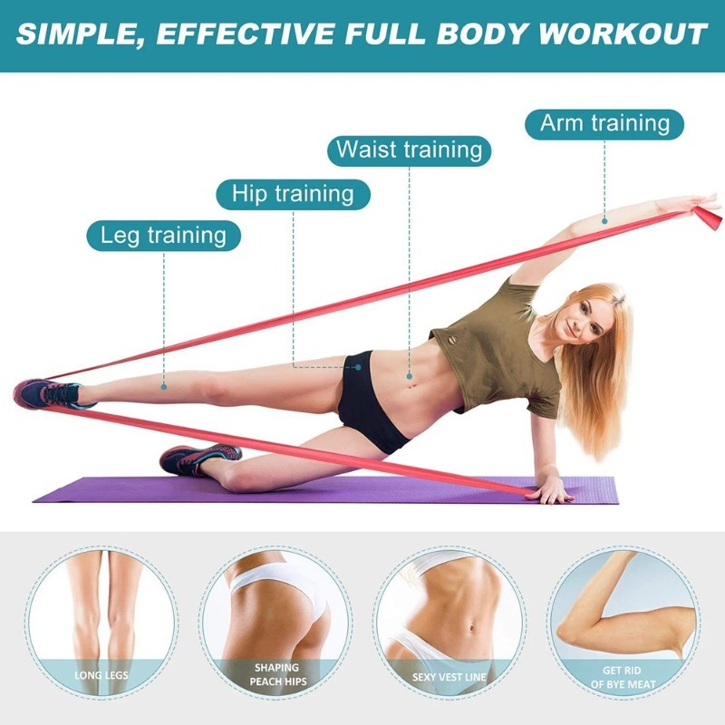 Natural Latex Resistance Bands - огляд і ціна Yoga Fitness Resistance Band