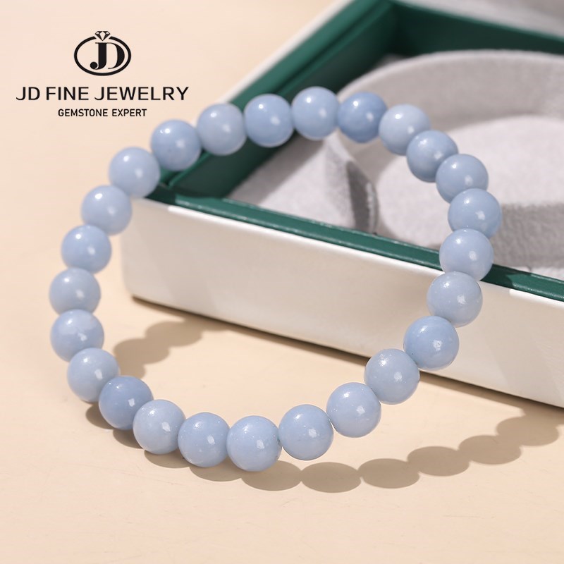 JD Natural Stone Blue Angelite - огляд і ціна Yoga Fitness Tracker