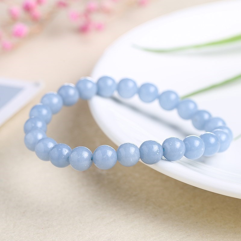 JD Natural Stone Blue Angelite - огляд і ціна Yoga Fitness Tracker