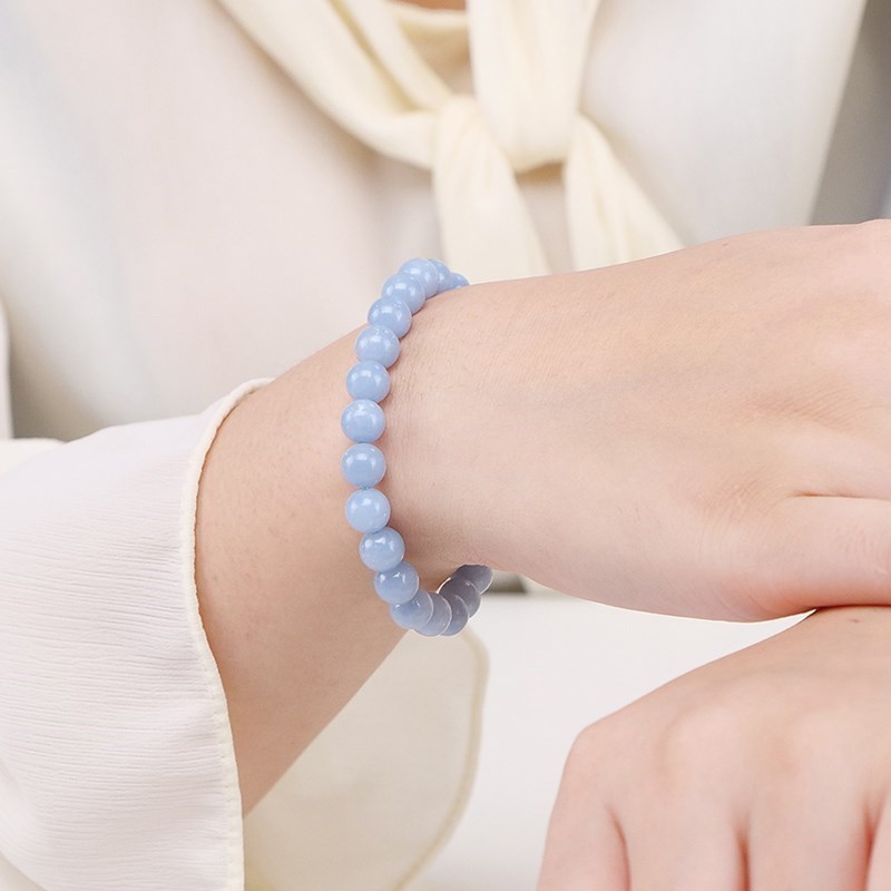 JD Natural Stone Blue Angelite - огляд і ціна Yoga Fitness Tracker