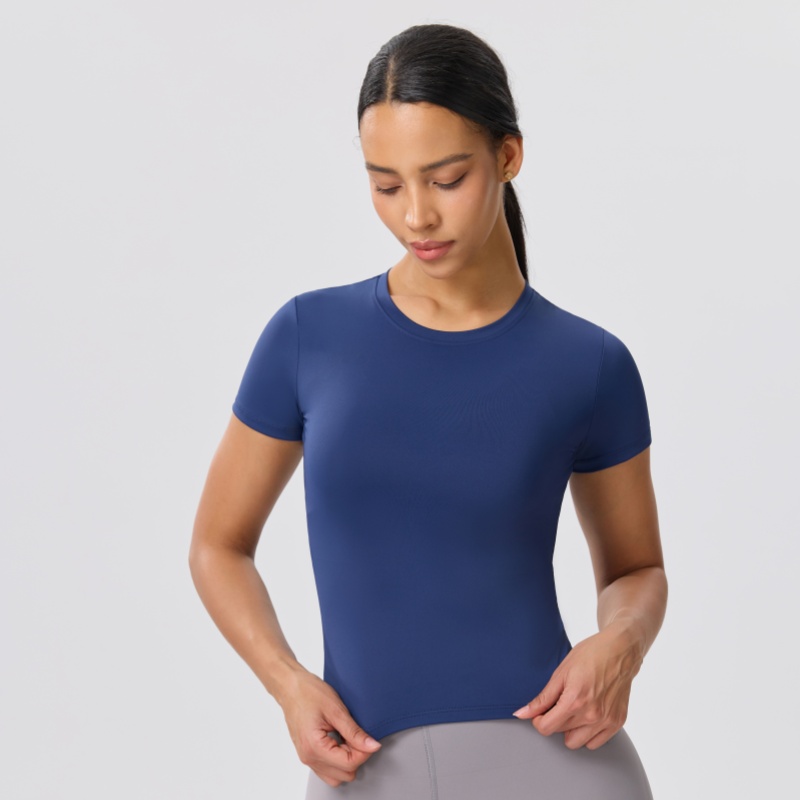 Solid Color Slim Casual Yoga T - огляд і ціна Yoga Fitness Training