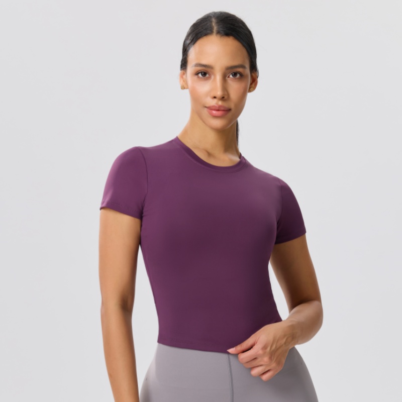 Solid Color Slim Casual Yoga T - огляд і ціна Yoga Fitness Training