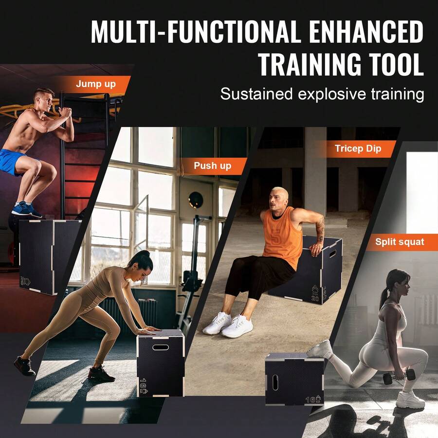 3 In 1 Plyometric Jump Box 12  - огляд і ціна Plyo Jump Box