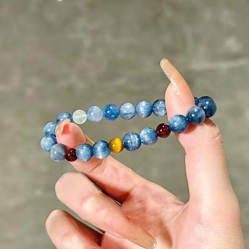 Garnet Kyanite Beaded Bracelet - огляд і ціна Yoga Fitness Tracker
