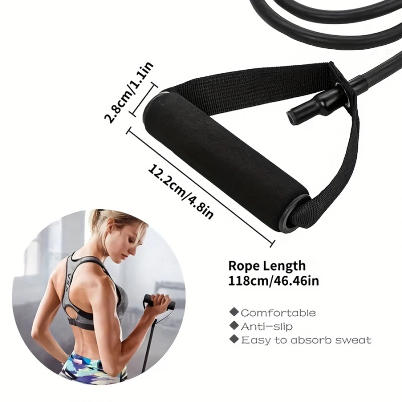 1pc 4-Level Resistance Bands w - огляд і ціна Yoga Fitness Resistance Band