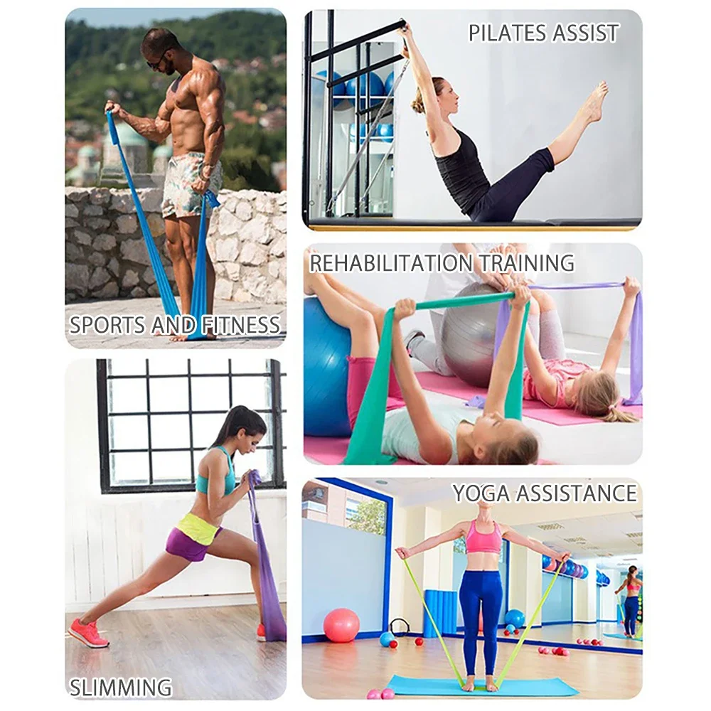 Length 200cm Yoga Pilates Stre - огляд і ціна Yoga Fitness Resistance Band