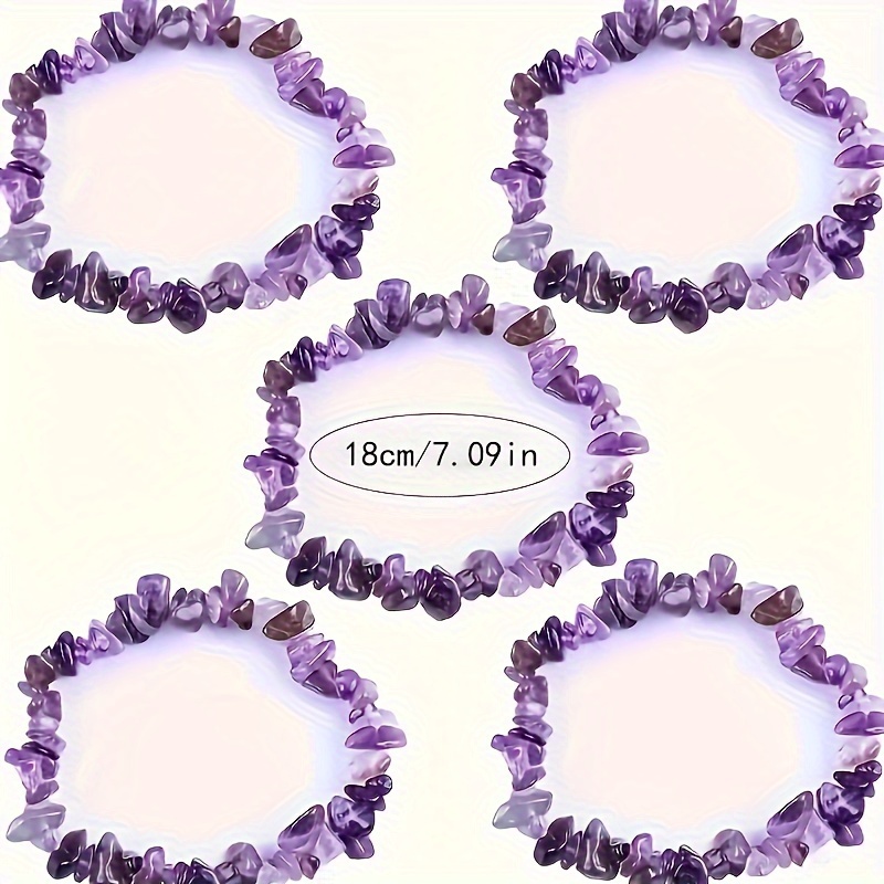 Natural Stone Amethyst Irregua - огляд і ціна Yoga Fitness Tracker