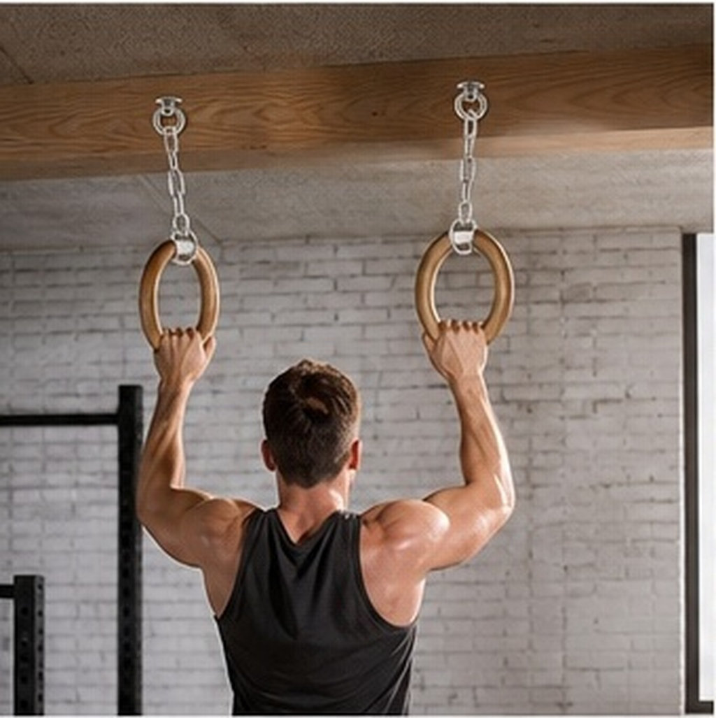 2Pcs Stainless Steel Suspensio - огляд і ціна Gymnastics Rings
