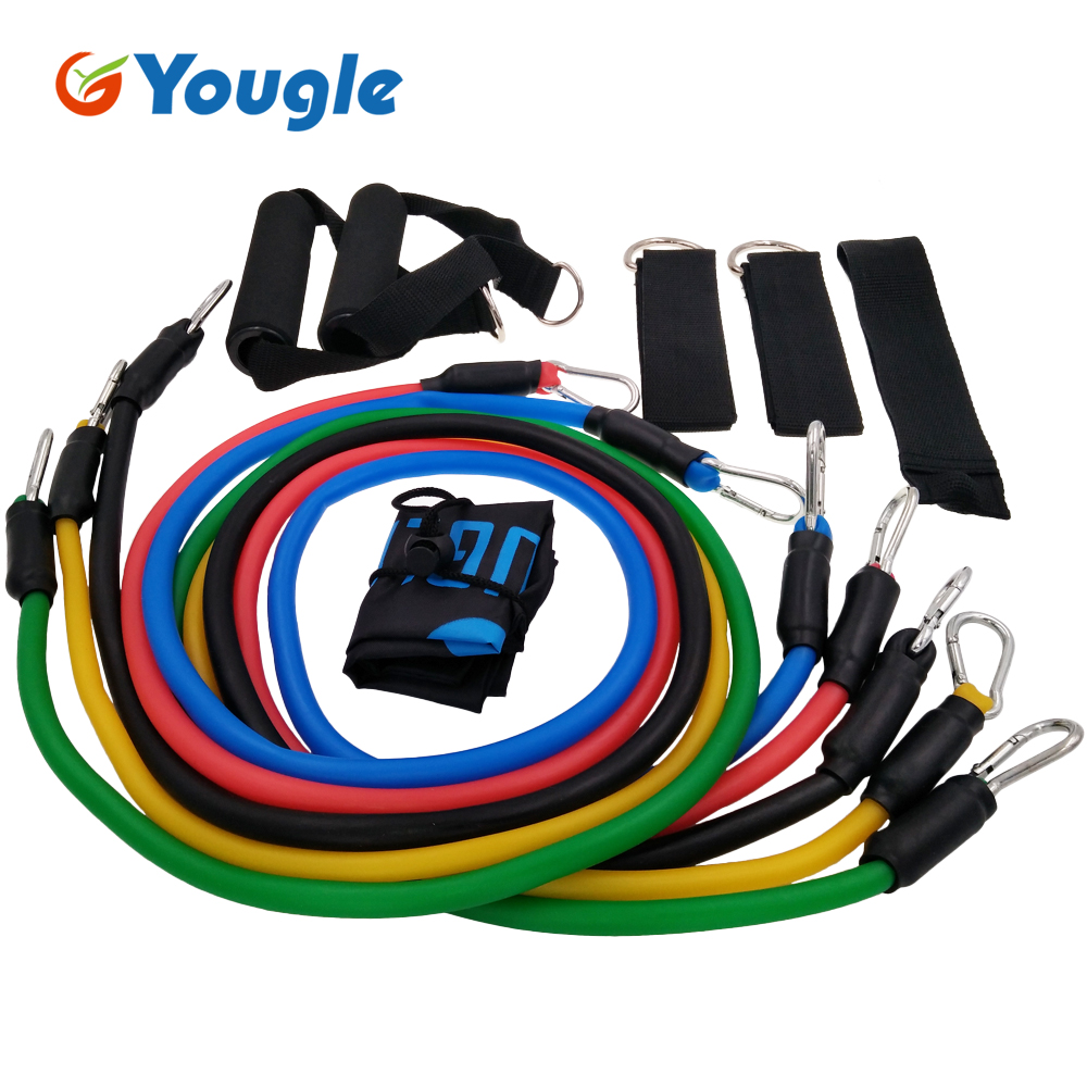 YOUGLE 11pcs/set Pull Rope Fit - огляд і ціна Yoga Fitness Resistance Band