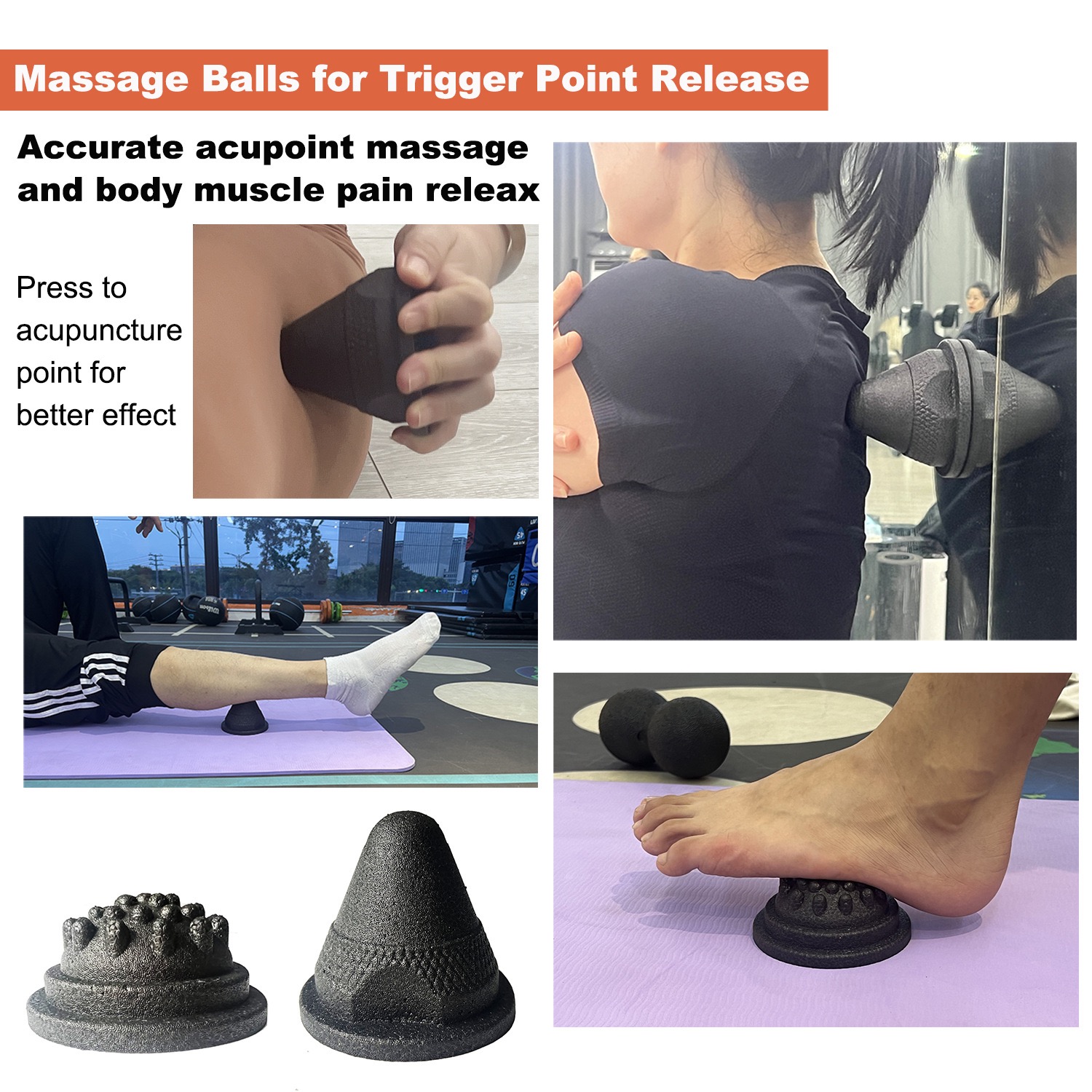 5-in-1 Fascia Roller Set Muscl - огляд і ціна Yoga Fitness Ball