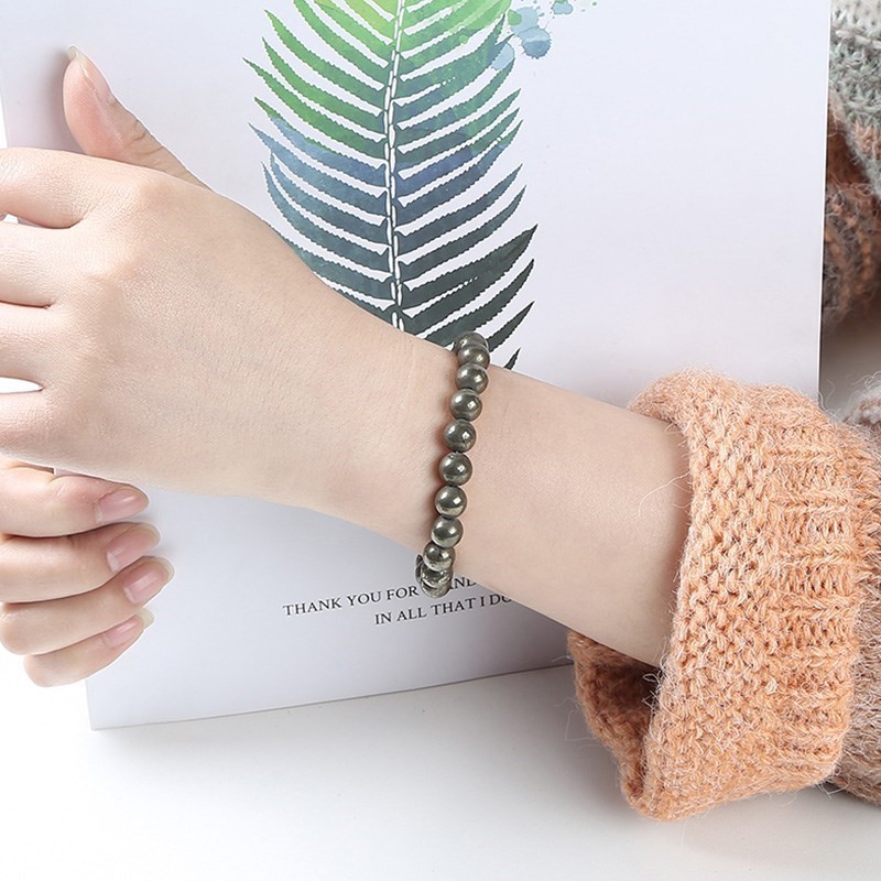 JD Natural Pyrite Beaded Brace - огляд і ціна Yoga Fitness Tracker