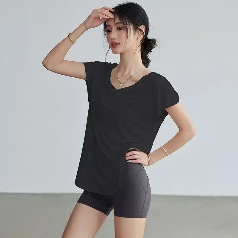 Women's Slimming Round Neck Yo - огляд і ціна Yoga Fitness Training
